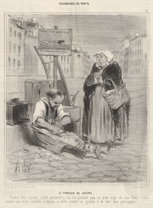 The Dog Shearer by Honoré Daumier